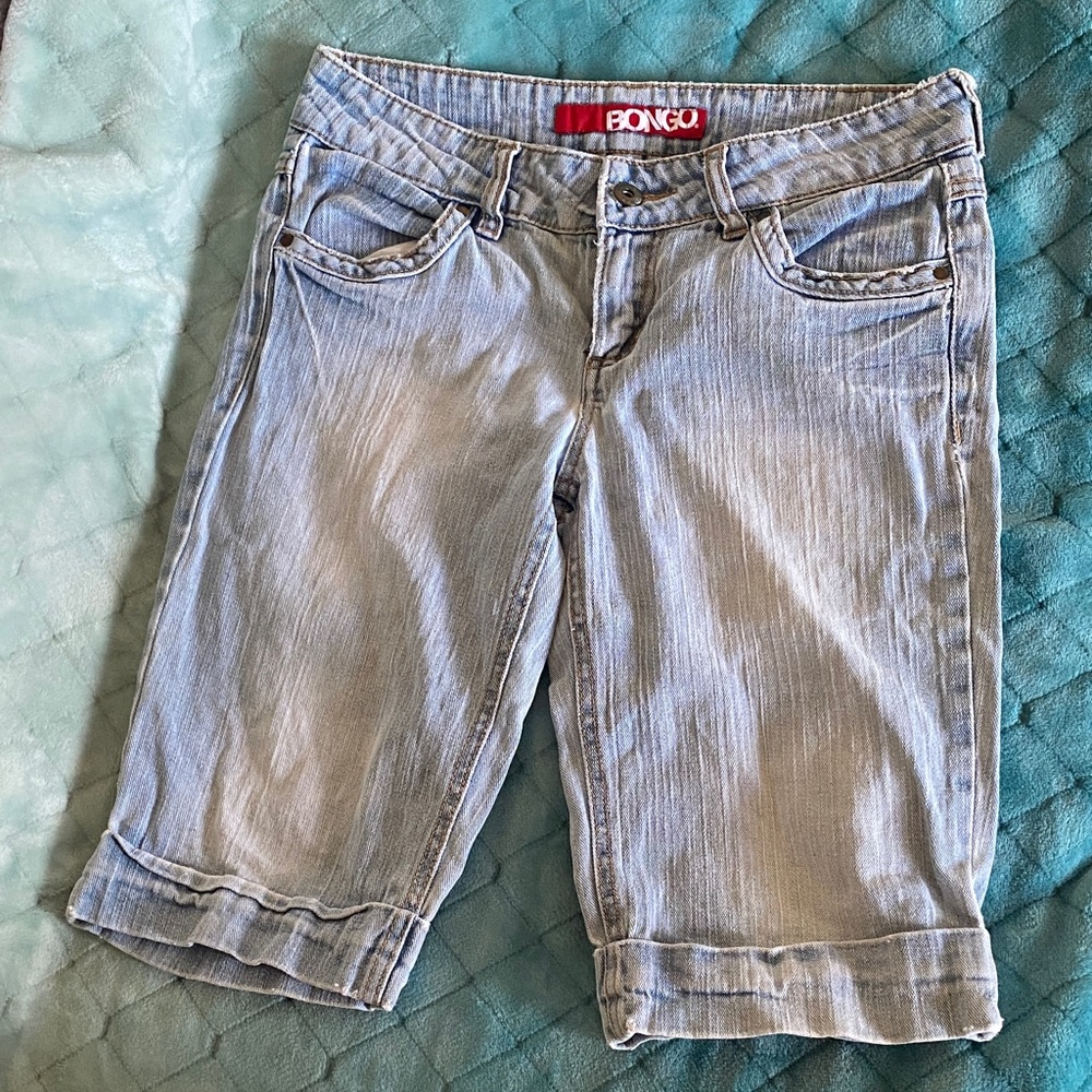 Bongo Light Wash Denim Bermuda Shorts